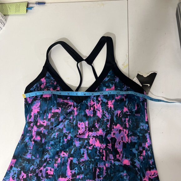 Nike NWT Multicoloured Splashy Tankini Top Women's Size L - Picture 8 of 9